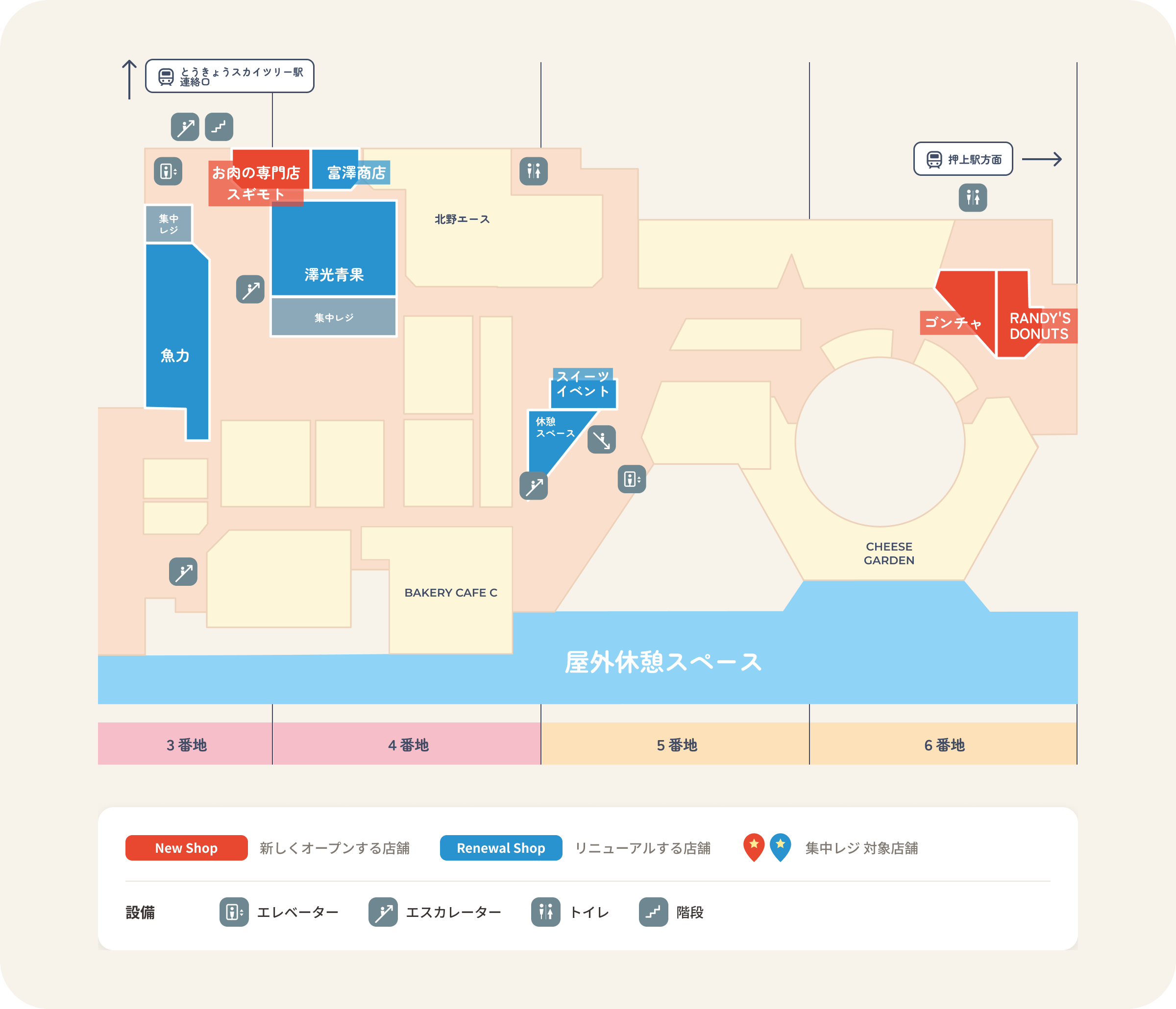 Food Marche設施地圖