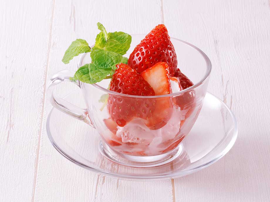 たっぷり苺のアイスクリーム