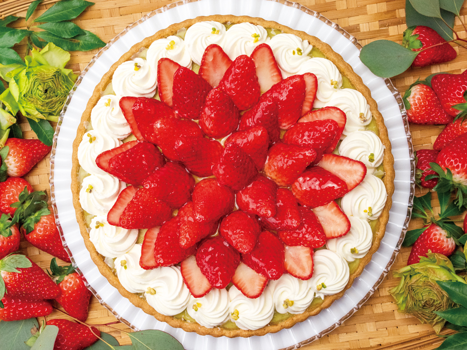 静岡県産“きらぴ香”とピスタチオのタルト