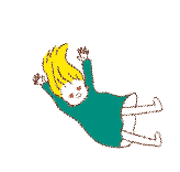 星と宙を舞う女の子のイラスト