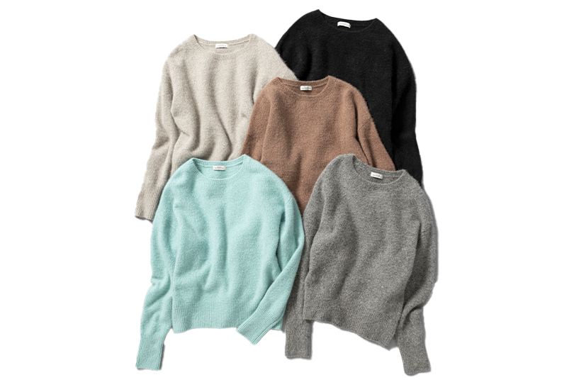 觸感蓬松針織衫